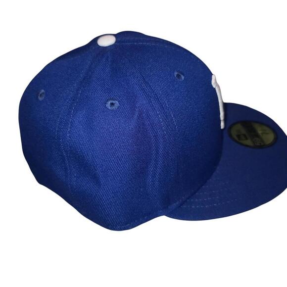 New Era Los Angeles Dodgers Fitted Cap - Classic Blue Size 7 3/8 - Picture 5 of 8
